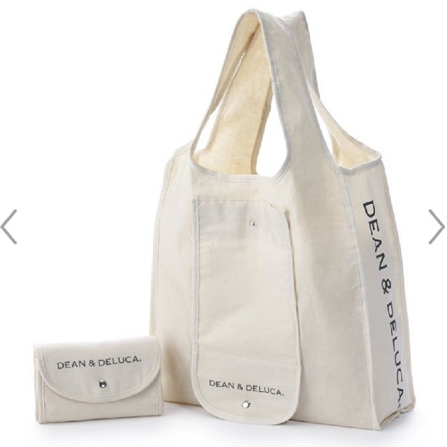 DEAN & DELUCA(ディーンアンドデルーカ)のディーンアンドデルーカ　ショッピングバッグ２個セット レディースのバッグ(エコバッグ)の商品写真