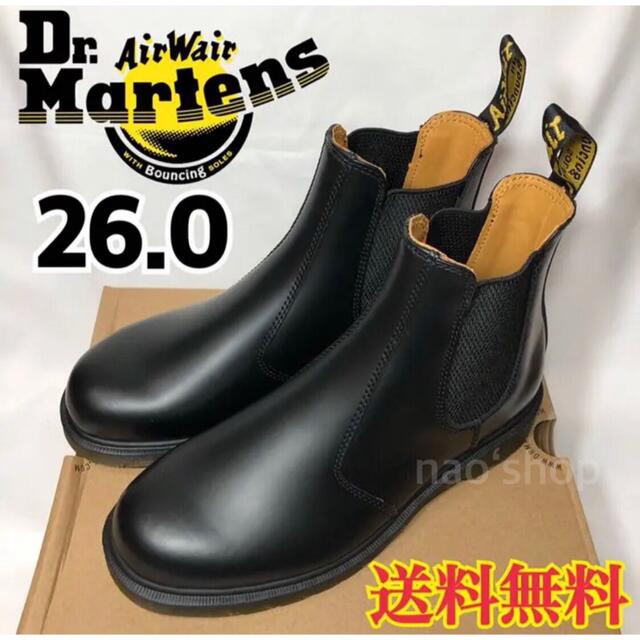 Dr.Martens(ドクターマーチン)の【新品】ドクターマーチン サイドゴア チェルシーブーツ ブラック 26.0 メンズの靴/シューズ(ブーツ)の商品写真