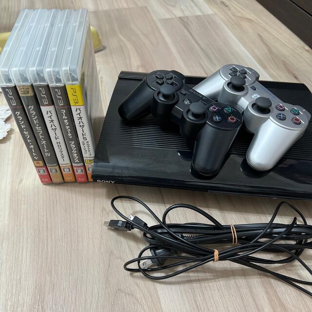 PlayStation3(プレイステーション3)のPlayStation 3 CECH-4200B おまけソフト付き エンタメ/ホビーのゲームソフト/ゲーム機本体(家庭用ゲーム機本体)の商品写真