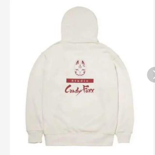 candy foxxの通販 100点以上 | フリマアプリ ラクマ 最安値クラス レペゼンフォックス/キャンディ Mサイズ 白パーカー 飴狐 フォックス パーカー