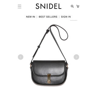 スナイデル(snidel)のSNIDEL バーメタルショルダーバッグ　ブラック　定価11,550円(ショルダーバッグ)