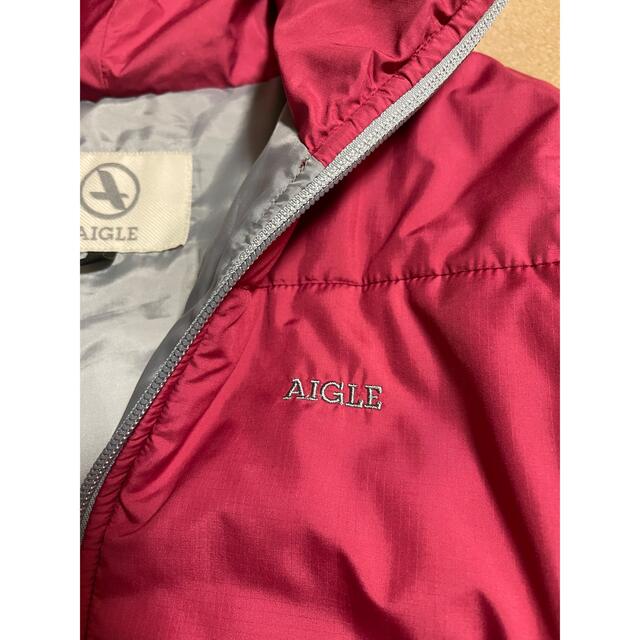 AIGLE(エーグル)のAIGLE ダウジャケット Sサイズ レディース ピンク レディースのジャケット/アウター(ダウンジャケット)の商品写真