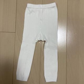 リブタイツ　白　70〜80cm ベビー服(靴下/タイツ)