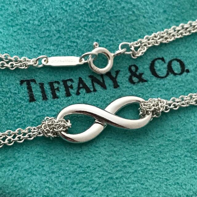 Tiffany インフィニティダブルチェーンネックレス