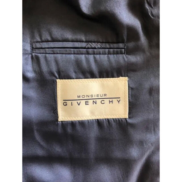 GIVENCHY(ジバンシィ)のVintage 希少GIVENCHY ダブルボタンセットアップスーツ菅田将暉濃紺 メンズのスーツ(セットアップ)の商品写真