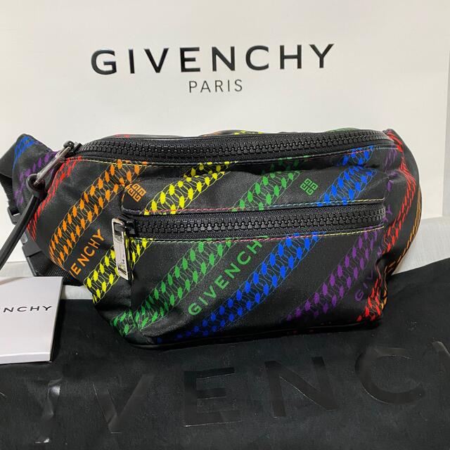 新品 本物 正規品 GIVENCHY メンズ マルチカラー ボディバッグ