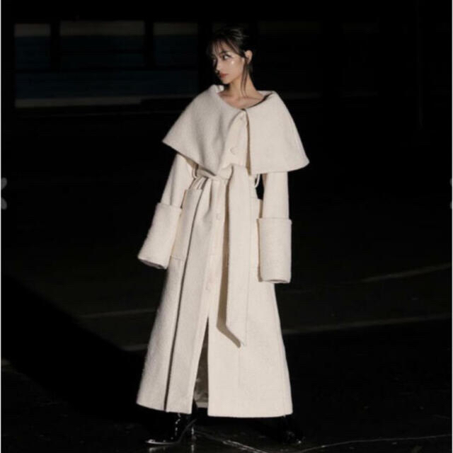 melt the lady wrapping gown coat ロング コート