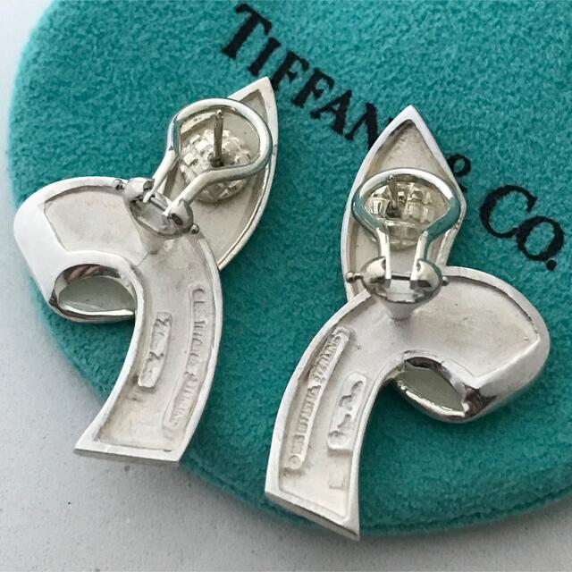 Tiffany ボリュームリボン ピアス 希少 Tiffany ボリュームリボン ピアス 希少