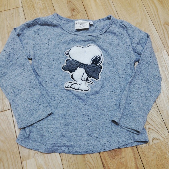 SNOOPY(スヌーピー)のスヌーピー　ロングTシャツ　110cm キッズ/ベビー/マタニティのキッズ服女の子用(90cm~)(Tシャツ/カットソー)の商品写真