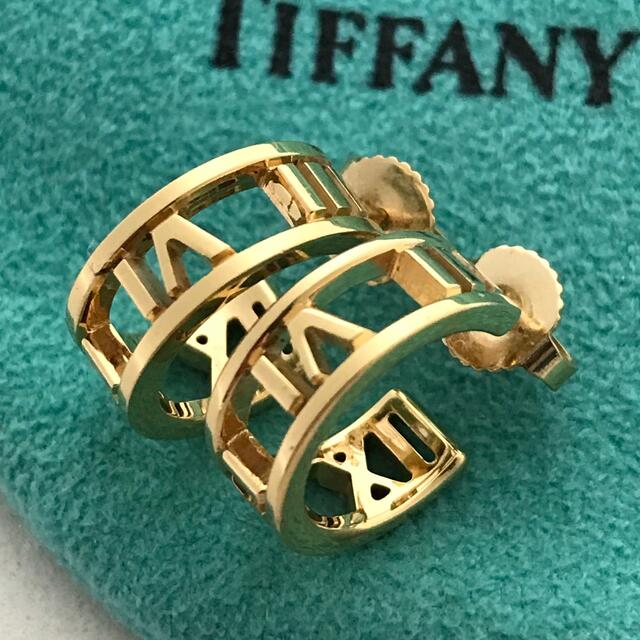 ☆TIFFANY&Co. ティファニー アトラス　オープン　ピアス K18