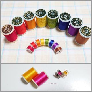 ミシン 刺繍糸セット(生地/糸)