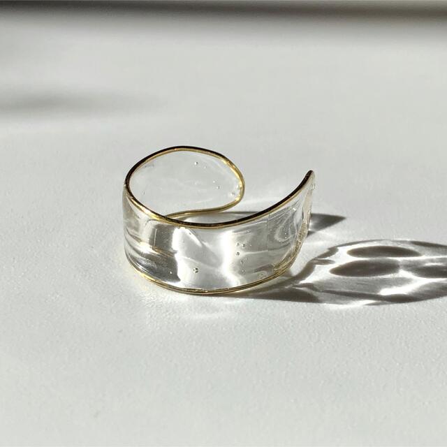 gold wire ring ハンドメイドのアクセサリー(リング)の商品写真