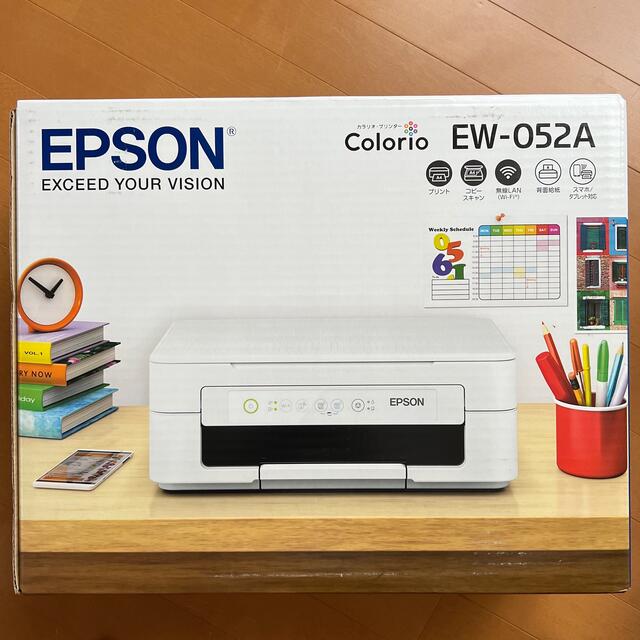 EPSON(エプソン)の【値下げ】エプソン プリンター インクジェット複合機 カラリオ EW-052A③ スマホ/家電/カメラのPC/タブレット(PC周辺機器)の商品写真