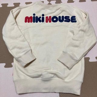 mikihouse - ミキハウス バックロゴトレーナー 100cm アイボリーの