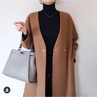 ENFOLD - 【e-ko様専用】ELENDEEKノーカラーVネックロングコート
