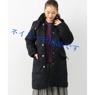 スピックアンドスパン(Spick & Span)のTRADITIONAL WEATHERWEARキルティングフードコクーンコート(ロングコート)