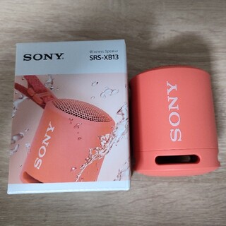 ソニー(SONY)のソニー ワイヤレスポータブルスピーカー SRS-XB13 コーラルピンク(1台)(スピーカー)