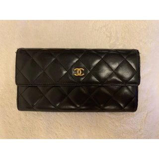 シャネル(CHANEL)のシャネル　CHANEL マトラッセ 長財布　ブラック(財布)