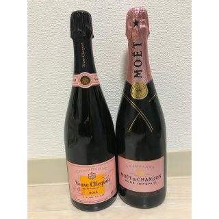 モエエシャンドン(MOËT & CHANDON)のヴーヴ・クリコ  モエ ロゼ 2本セット(シャンパン/スパークリングワイン)