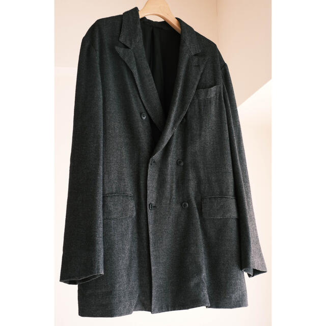 COMOLI - 【美品】Comoli ウールシルク ダブルチェスターコート COMOLI - 【美品】Comoli ウールシルク ダブルチェスターコート