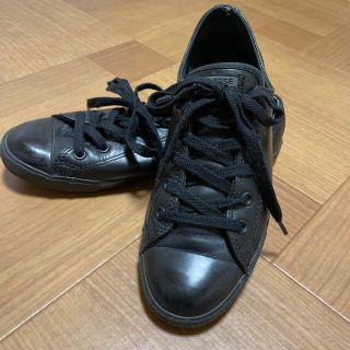 コンバース(CONVERSE)のriko様専用CONVERSE ALL STAR レザー ブラック25.0cm (スニーカー)