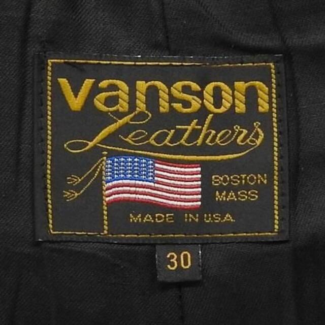 VANSON アメリカ製 バンソン レザーパンツ メンズ W30 黒 バイク 革パンツ 本革の通販 by BLUES's shop｜バンソン ならラクマ