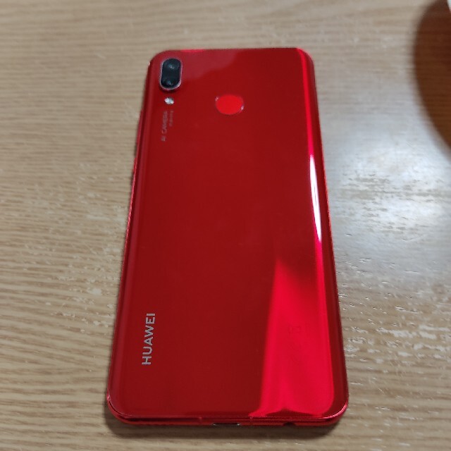 スマートフォン本体HUAWEI nova3 レッド