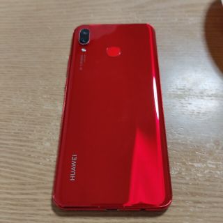 ファーウェイ(HUAWEI)のHUAWEI nova3 レッド(スマートフォン本体)