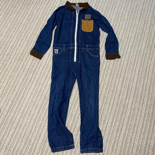 CHUMS(チャムス)のチャムス　デニム　カバーオール　キッズ キッズ/ベビー/マタニティのキッズ服男の子用(90cm~)(ジャケット/上着)の商品写真