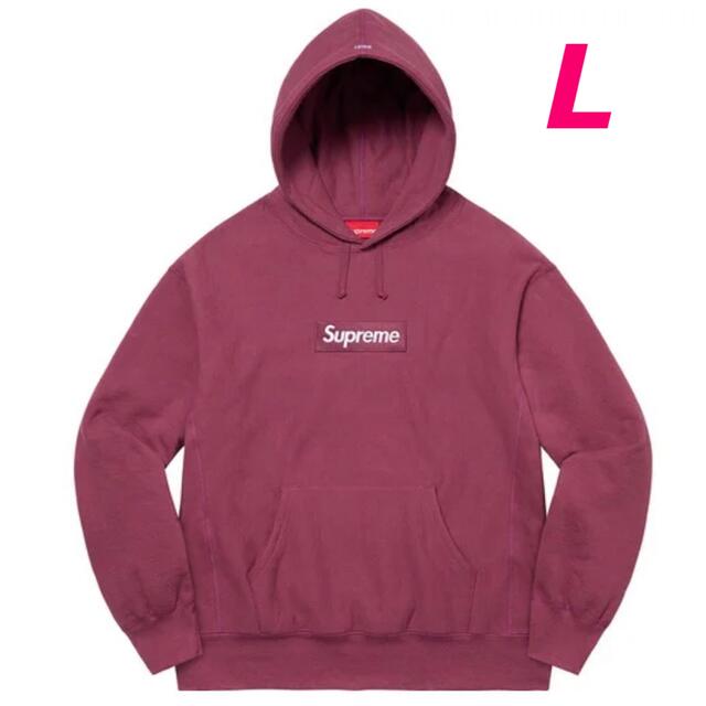 Supreme Box Logo Hooded Sweatshirt Plum