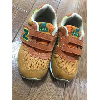 ニューバランス(New Balance)のニューバランス　ベビーシューズ　15cm  オレンジ(スニーカー)