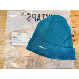 ダブルタップス(W)taps)のwtaps ビーニー　ブルー　ニット帽(ニット帽/ビーニー)