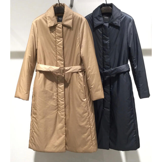 Theory 18aw 共布付きロングダウンコートレディース