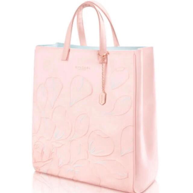 BVLGARI - ほぼ未使用 ブルガリ ピンク ノベルティ トートバッグ BVLGARI - ほぼ未使用 ブルガリ ピンク ノベルティ トートバッグ