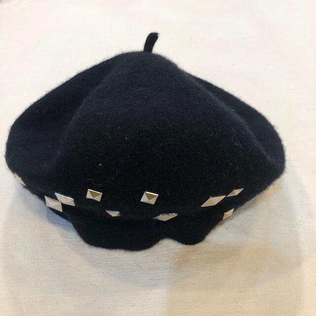 MURUA(ムルーア)のスタッズ付 ベレー帽 レディースの帽子(ハンチング/ベレー帽)の商品写真