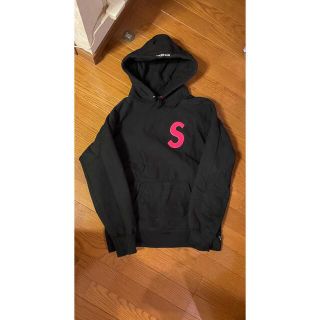 シュプリーム(Supreme)のSupreme 19AW S Logo Hooded  M 黒(パーカー)