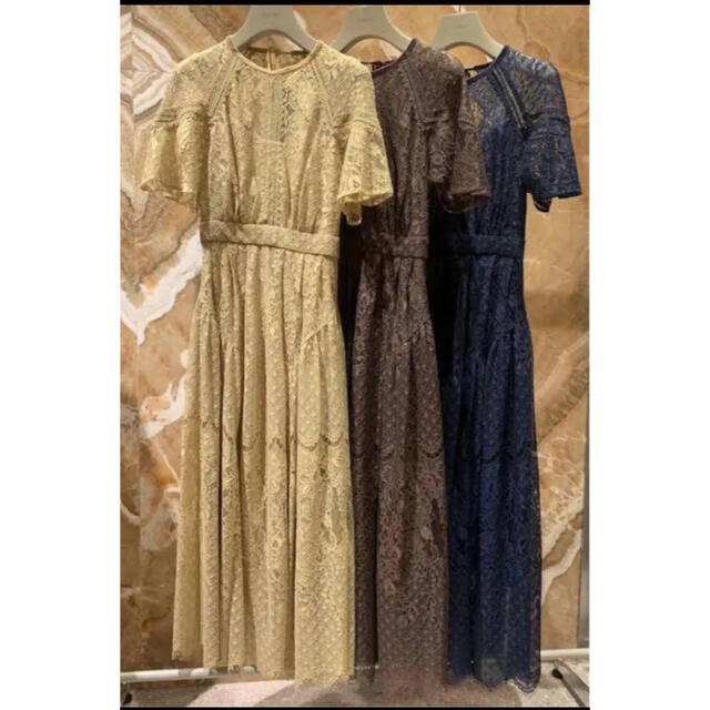 snidel スナイデル バックシャンレースドレス