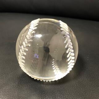 ティファニー(Tiffany & Co.)のティファニー　ペーパーウエイト　クリスタル　野球ボール　極美品(置物)