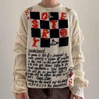 ヴィヴィアン(Vivienne Westwood) メンズのTシャツ・カットソー(長袖 売り大阪 vivienne westwood Worlds End カットソー Tシャツ/カットソー(七分/長袖)