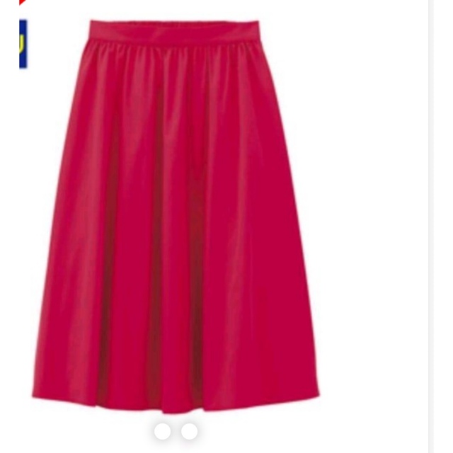 GU(ジーユー)のGU ピンク　スカート レディースのスカート(ひざ丈スカート)の商品写真