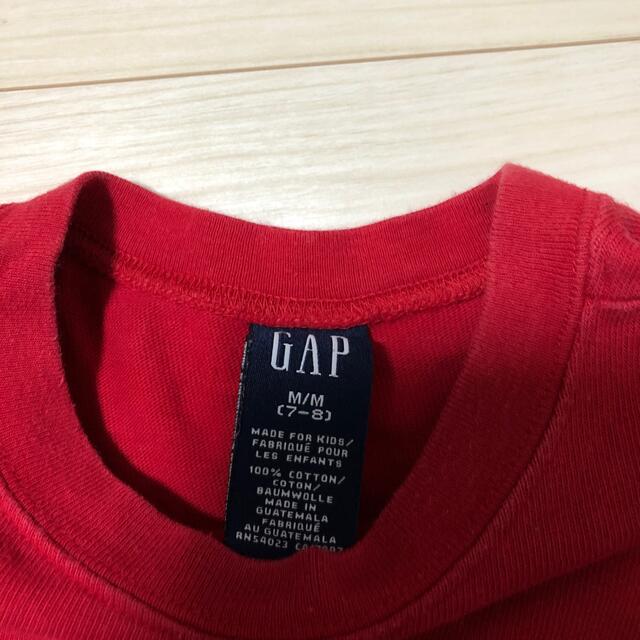 GAP(ギャップ)の値下げ★美品★GAP 7-8 厚手Tシャツ キッズ/ベビー/マタニティのキッズ服男の子用(90cm~)(Tシャツ/カットソー)の商品写真