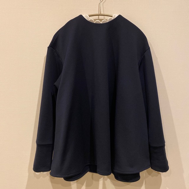 Ella_selectshopスカラッププルオーバーネイビー新品 シャツ | lincrew.main.jp