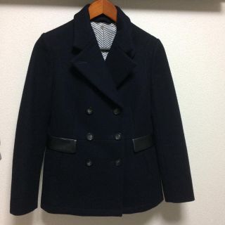 ポールスミス(Paul Smith)のレン様専用♡25日ポールスミス♡ウールPコート♡レザーコンビ♡裏地が可愛い♡(ピーコート)