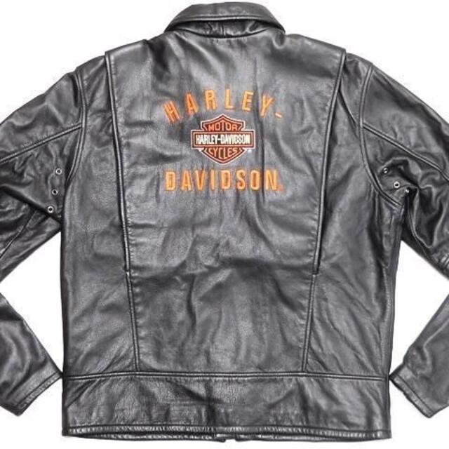 HARLEY DAVIDSON ハーレーダビッドソン シングルレザーライダースジャケット ブラック L