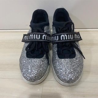 ミュウミュウ(miumiu)のmiumiu グリッター　スニーカー(スニーカー)