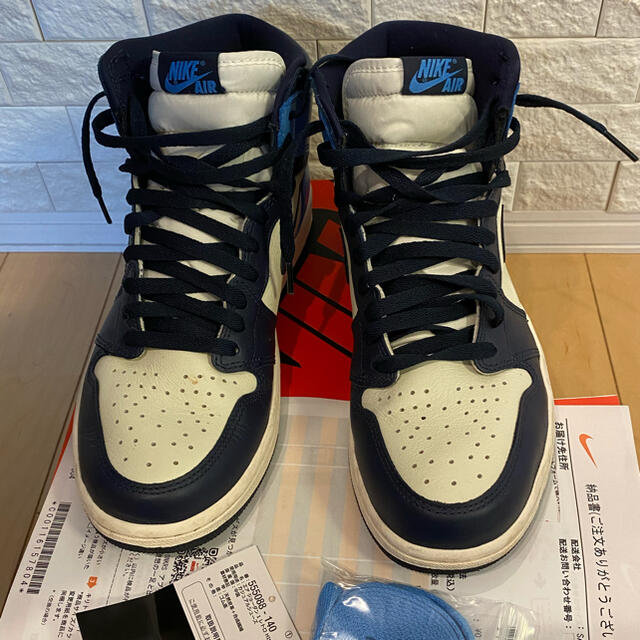 【NIKE】AIR JORDAN 1 HIGH OG OBSIDIAN 27.5