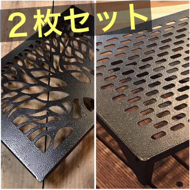 誠実 ブラックデザイン　プレート２枚セット（ツリー・ノーマル） テーブル/チェア