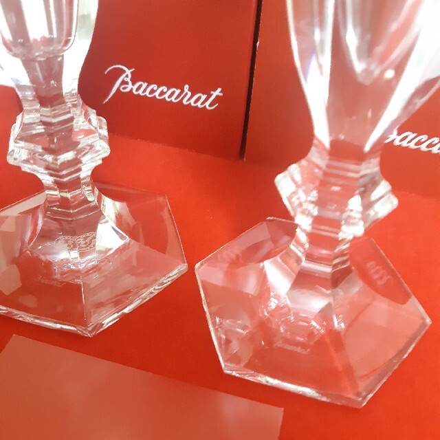 Baccarat(バカラ)の専用 バカラ アルクール シャンパン フルート ペア グラス インテリア/住まい/日用品のキッチン/食器(食器)の商品写真