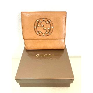 グッチ(Gucci)のグッチ折財布インターロッキングGビット人気ナンバーワン　ベージュ　入手困難モデル(財布)