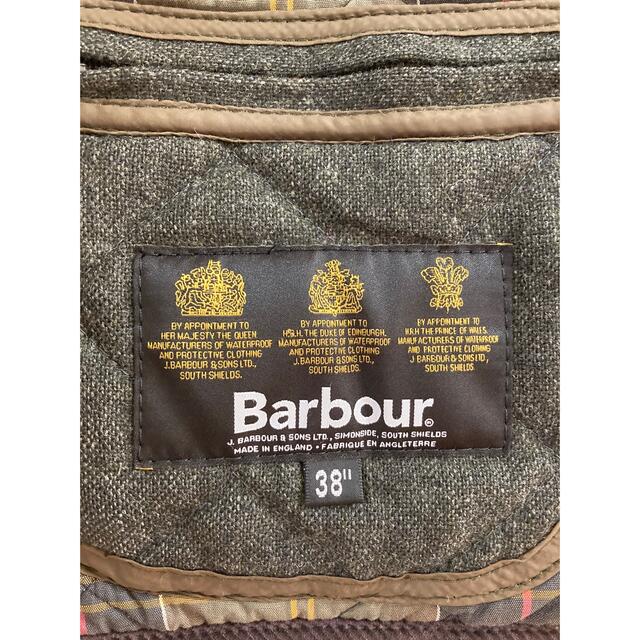 Barbour(バーブァー)のBarbour バブアー キルティング ウールジャケット 38 カーキ グリーン メンズのジャケット/アウター(ブルゾン)の商品写真
